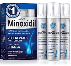 Minoxidil Men 3 frascos 60g Foam Espuma