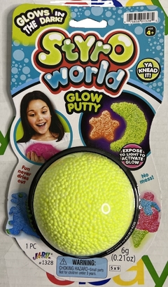 Styro World Glow Putty - Areia Mágica - Pequenas Bolinhas de isopor - Brinquedo Ferramenta Hobbie - comprar online