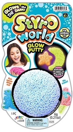 Styro World Glow Putty - Areia Mágica - Pequenas Bolinhas de isopor - Brinquedo Ferramenta Hobbie na internet