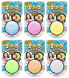 Styro World Glow Putty - Areia Mágica - Pequenas Bolinhas de isopor - Brinquedo Ferramenta Hobbie