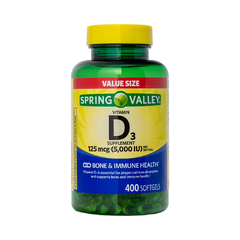 Vitamina D3 - 5000 iu- 400 softgels