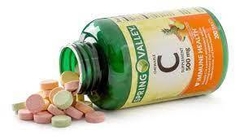 Vitamina C 500 mg - 200 comprimidos mastigáveis - Spring Valley - comprar online