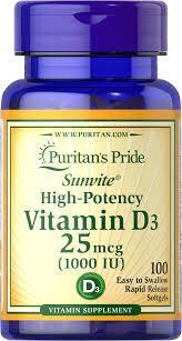 Vitamina D3 - 1000 iu - Puritan's Pride