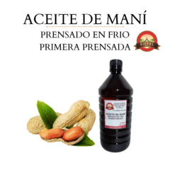 Oleo de Maní Virgen - Cacahuete Arachis Hypogaea