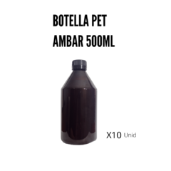 Botella Pet Ambar 500ml C/Tapa - comprar online