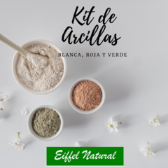 OFERTA Kit de Arcillas 1kg c/u roja - caolin - verde