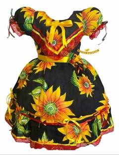 Vestido de Festa Junina Chita Girassois