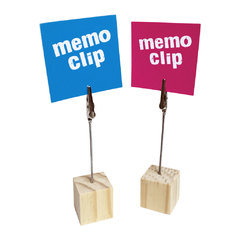 Cubo Madera Cruda PACK x 6 - memoclip - souvenirs - indicadores