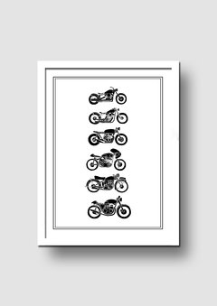 Cuadro Ilustración Motocicletas - Memorabilia