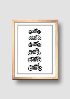 Cuadro Ilustración Motocicletas - comprar online