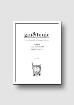 Cuadro Trago Gin & Tonic - Memorabilia