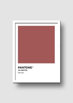Cuadro Pantone Marsala Color del año 2015 - Memorabilia