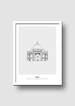 Cuadro Ilustración Ícono India - Memorabilia