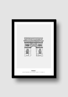 Cuadro Ilustración Ícono París en internet