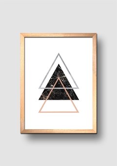 Cuadro Triángulos Mármol Multi en internet