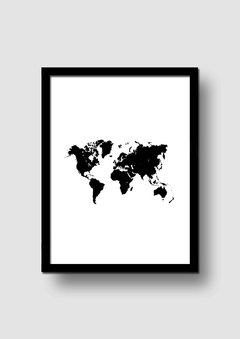 Cuadro Ilustración Mapa Mundo en internet