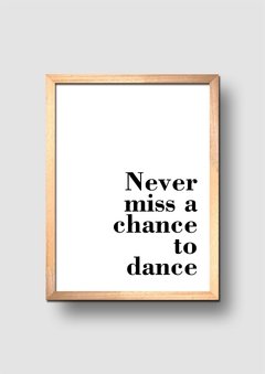 Cuadro Dance Quote - comprar online