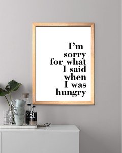 Cuadro Hungry Quote