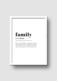 Cuadro Family Significado - Memorabilia