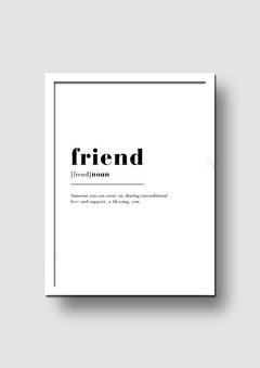 Cuadro Friend Significado - Memorabilia