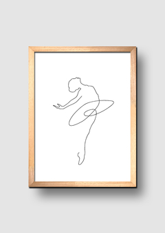 Cuadro Line Art Ballerina - comprar online