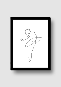 Cuadro Line Art Ballerina en internet