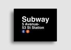 Cuadro Cartel Subway 5 Avenue en internet