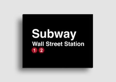 Cuadro Cartel Subway Wall Street en internet