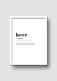 Cuadro Frase Significado Beer - Memorabilia