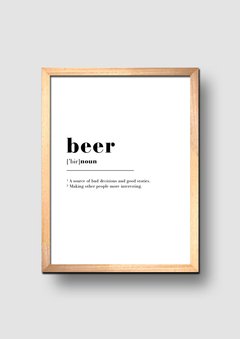 Cuadro Frase Significado Beer - comprar online