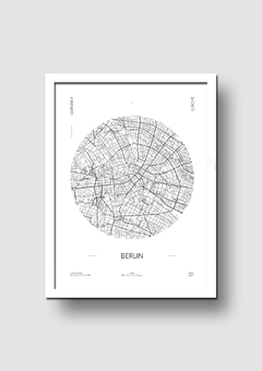 Cuadro Mapa Circular Berlin - Memorabilia