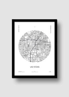 Cuadro Mapa Circular Las Vegas en internet