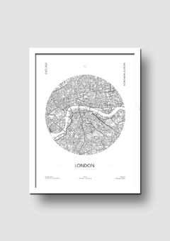 Cuadro Mapa Circular Londres - Memorabilia