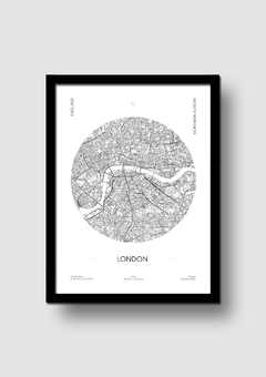 Cuadro Mapa Circular Londres en internet