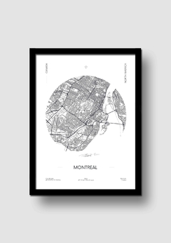 Cuadro Mapa Circular Montreal en internet