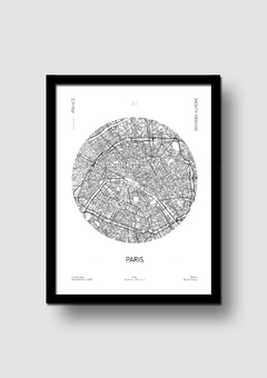 Cuadro Mapa Circular Paris en internet