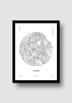 Cuadro Mapa Circular Viena en internet