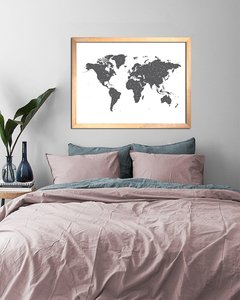 Cuadro Mapa Mundo Estampa