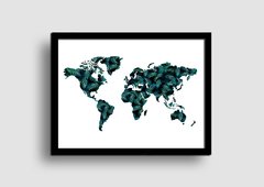 Cuadro Mapa Mundo Palms en internet