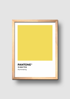 Cuadro Pantone Illuminating Color del año 2021 - comprar online