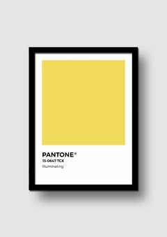 Cuadro Pantone Illuminating Color del año 2021 en internet