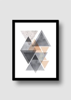 Cuadro Triángulos Grey Pink en internet