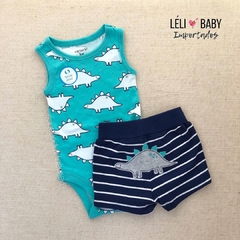 CONJUNTO BODY E BERMUDA DINOSSAURO - CARTER'S - comprar online