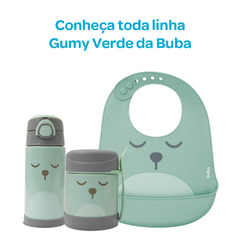 BABADOR DE SILICONE COM PEGA MIGALHAS GUMY VERDE - BUBA na internet