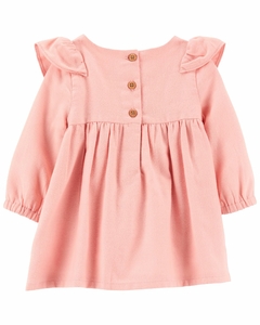 VESTIDO ROSA BABADOS TECIDO - OSHKOSH - comprar online