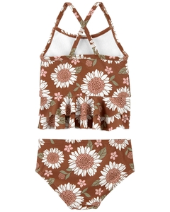 BIQUINI E SAIDA DE PRAIA FLORAL MARROM - CARTERS - comprar online