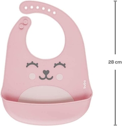 BABADOR DE SILICONE COM PEGA MIGALHAS GUMY ROSA - BUBA na internet