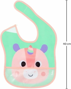 BABADOR COM BOLSO UNICORNIO - BUBA - Léli Baby Store - Loja Online