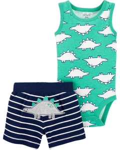 CONJUNTO BODY E BERMUDA DINOSSAURO - CARTER'S