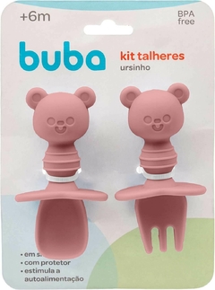 KIT TALHERES URSINHO EM SILICONE - BUBA